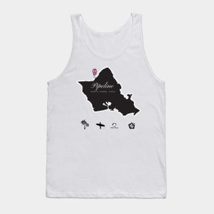 Hawaii's Pipeline Surf spot on Oahu Tank Top